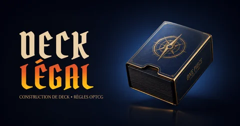 Deck One Piece TCG légal avec Leader, 50 cartes principales et cartes DON